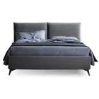 Double Bed 160x190 with Cushion-Shaped Padding - Brezze Viadurini