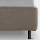 Double Bed 160x190 with Curved Queues and Buttons Made in Italy - Oriente Viadurini