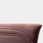 Double Bed 160x190 with Curved Queues and Double Quilted Band - Gioie Viadurini