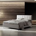 Double Bed 160x190 with Oblique Corded Profiles in the Headboard - Euforie