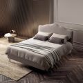 Double Bed 160x190 with Perimeter Ruffle Headboard Made in Italy - Rest
