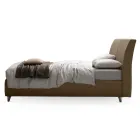 Double Bed 160x190 with Curved Headboard and Important Thickness - Magie Viadurini