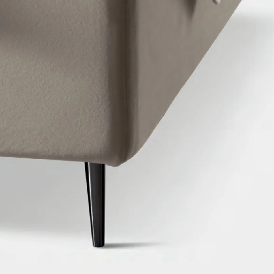 Double Bed 160x190 with Quilting with Wide Vertical Bands - Magan Viadurini