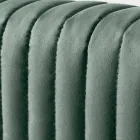 Double Bed 160x190 with Multi-Stripe Narrow Band Quilting - Meduse Viadurini