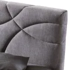 Double Bed 160x190 with Quilting of Cross Curves - Sunflower Viadurini