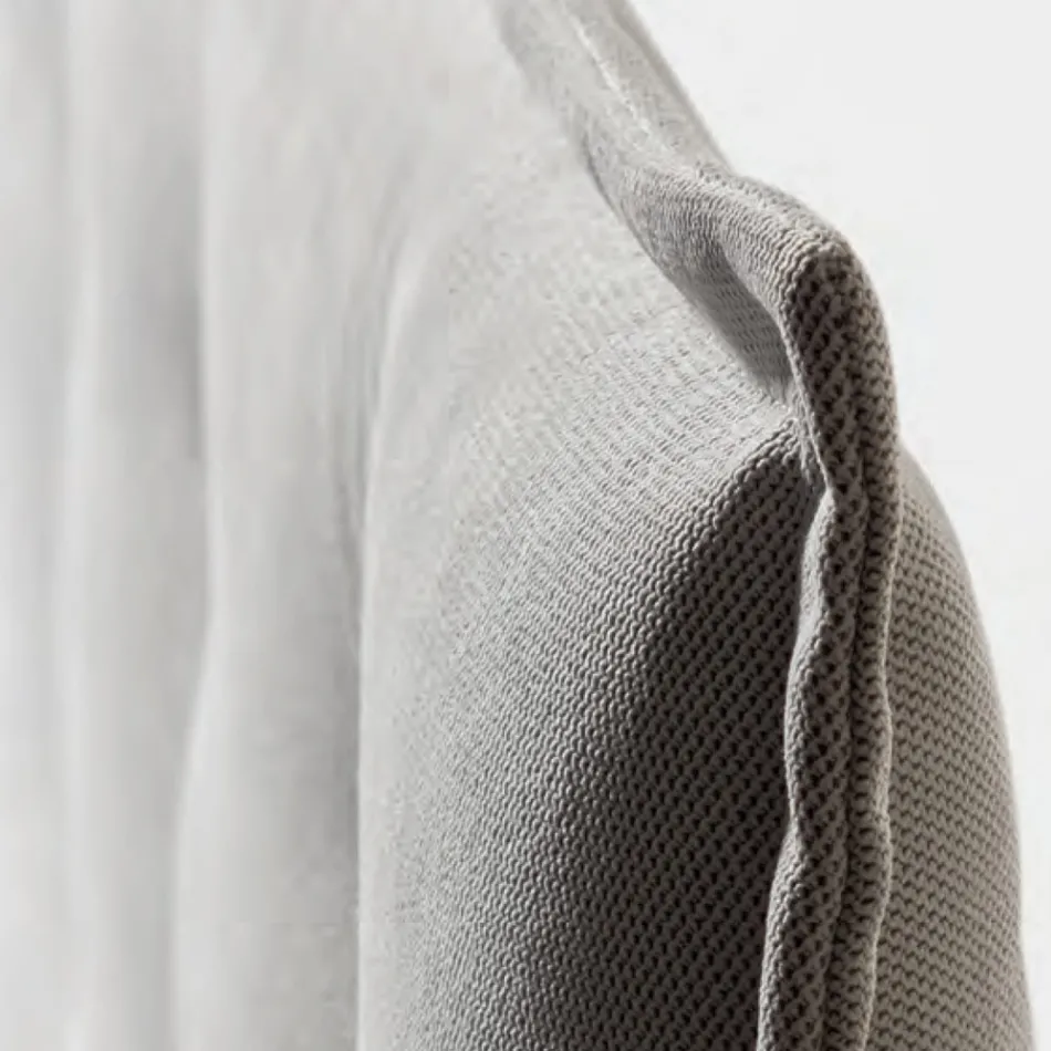 Double Bed 160x190 in Fabric with Headboard with Buttons Made in Italy - Dreams Viadurini