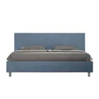 Double Bed 180x200 cm with Microfiber Headboard Made in Italy - Pallone Viadurini