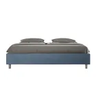 Double Bed 200x200 cm Covered in Microfiber Made in Italy - Athlete Viadurini