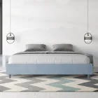 Double Bed 200x200 cm Covered in Microfiber Made in Italy - Athlete Viadurini