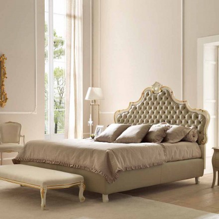 Classic double bed, without storage, Chantal by Bolzan Viadurini