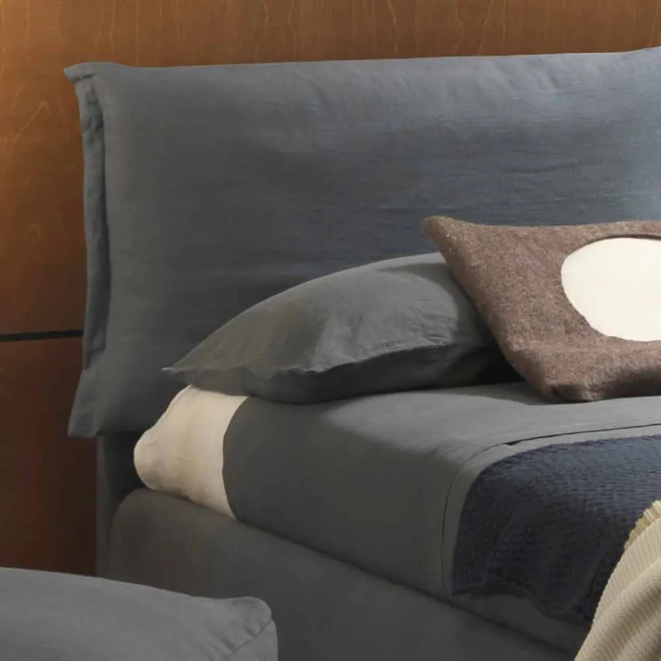 Double bed with storage unit, contemporary design Iorca Bolzan Viadurini