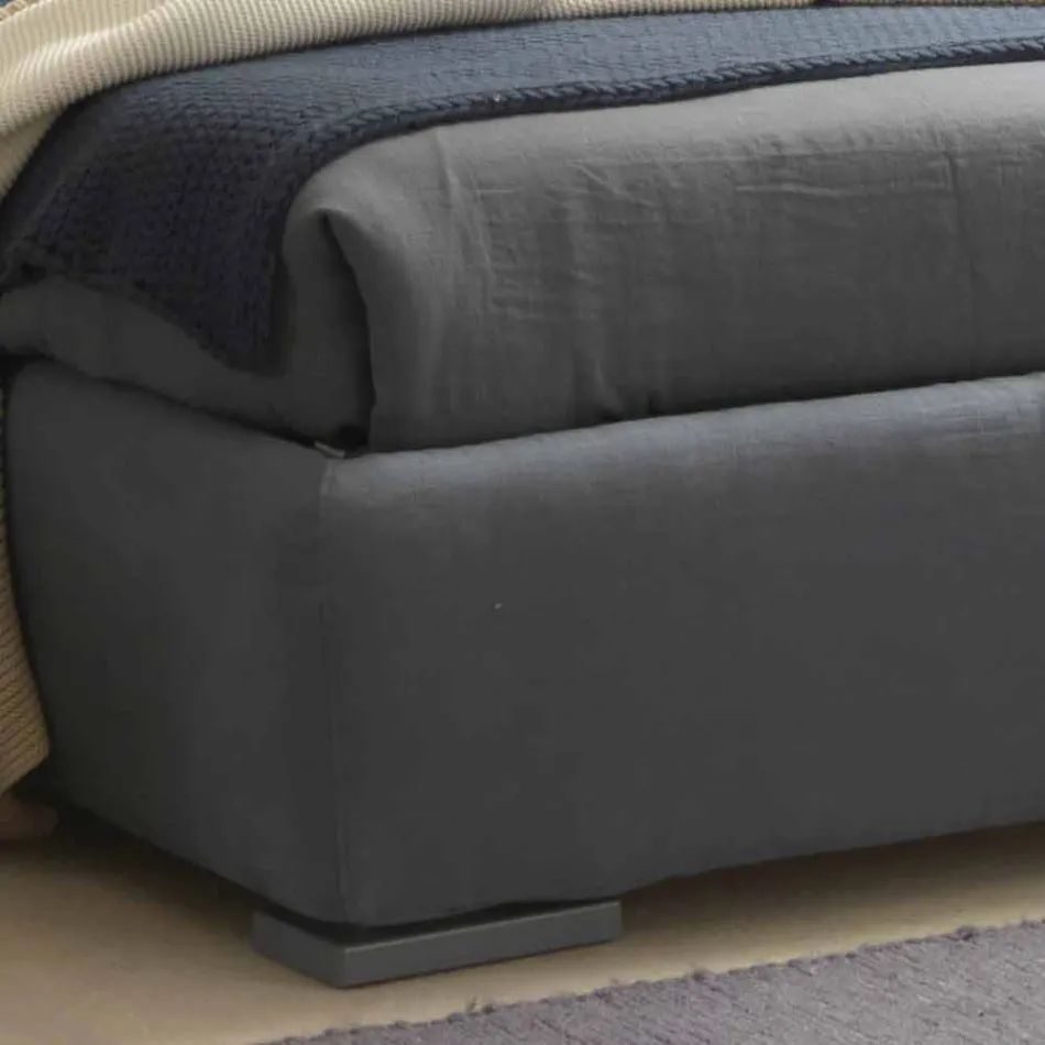 Double bed with storage unit, contemporary design Iorca Bolzan Viadurini