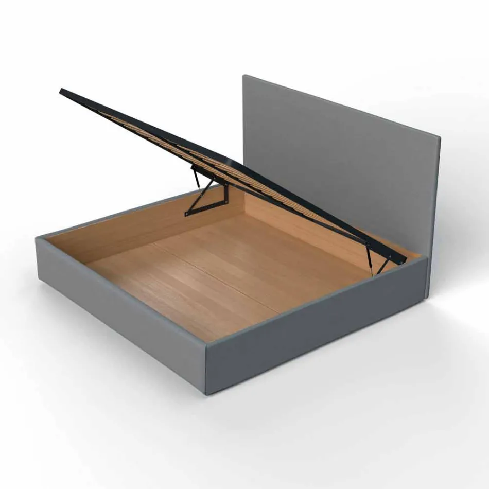 Double bed with storage unit, contemporary design Iorca Bolzan Viadurini