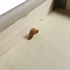 Double bed with storage unit, modern design, Kate by Bolzan Viadurini