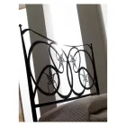 Double bed with pillows, mattress and 2 bedside tables Made in Italy - Natural Viadurini