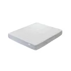 Double bed with pillows, mattress and 2 bedside tables Made in Italy - Natural Viadurini