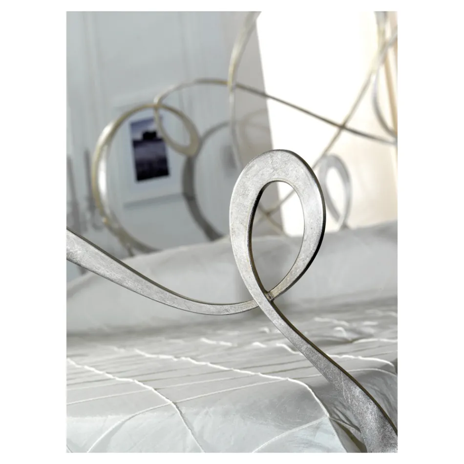 Double bed with matching footboard, mattress and 2 bedside tables - Nebbia Viadurini