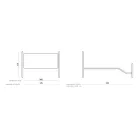 Double bed with footboard, mattress, pillows and 2 bedside tables - Lampo Viadurini