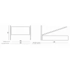 Double bed with iron headboard and cushions Made in Italy - Peter Viadurini