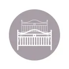 Double bed with tubular iron headboard Made in Italy - Copy Viadurini