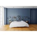 Double Bed with Tubular Iron Headboard Made in Italy - Kenzo