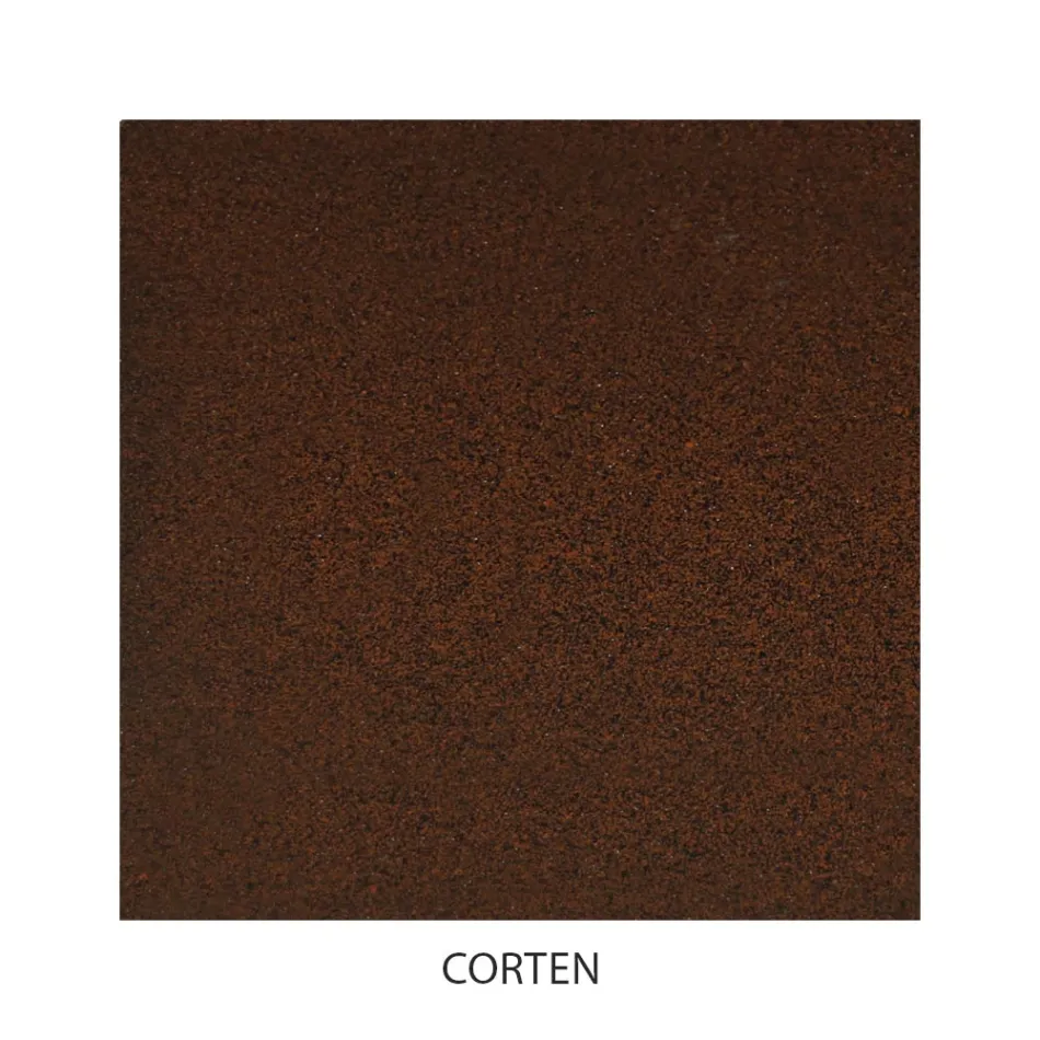 Double bed with tubular iron headboard Made in Italy - Kenzo Viadurini