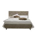 Luxury Padded Double Bed with Storage Box Made in Italy - Torn
