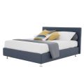 Luxury Double Bed in Ecoleather or Fabric with Box Made in Italy - Nuvola
