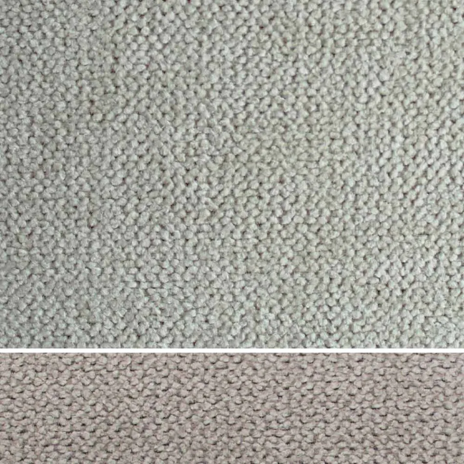 Upholstered double bed with chest of drawers in eco-leather or fabric - Notre Dame Viadurini