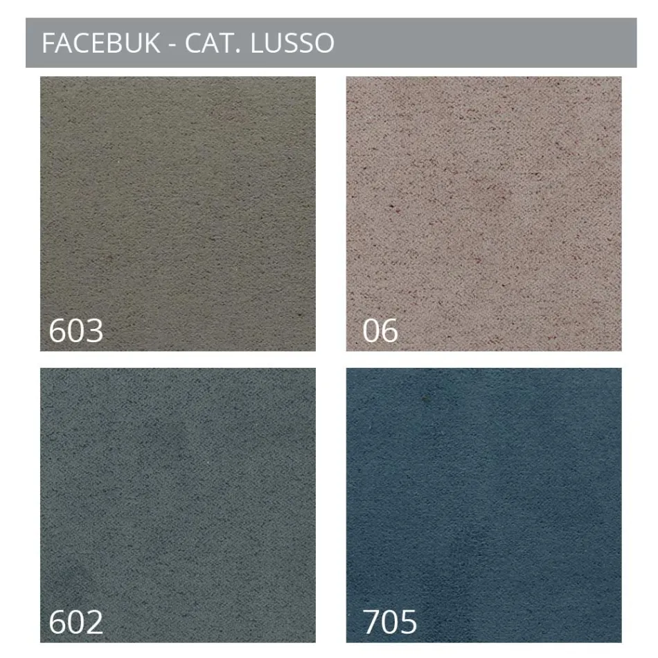 Upholstered Double Bed with Fabric Storage Unit - Belle Viadurini