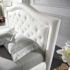 Imitation leather upholstered double bed with box 160x190 / 200 cm Agly Viadurini