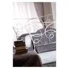 Iron Double Bed with Optional Footboard Made in Italy - Lampo Viadurini
