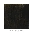 Double Bed in Iron and Real Leather, 2 Bedside Tables and Mattress - Reasons Viadurini