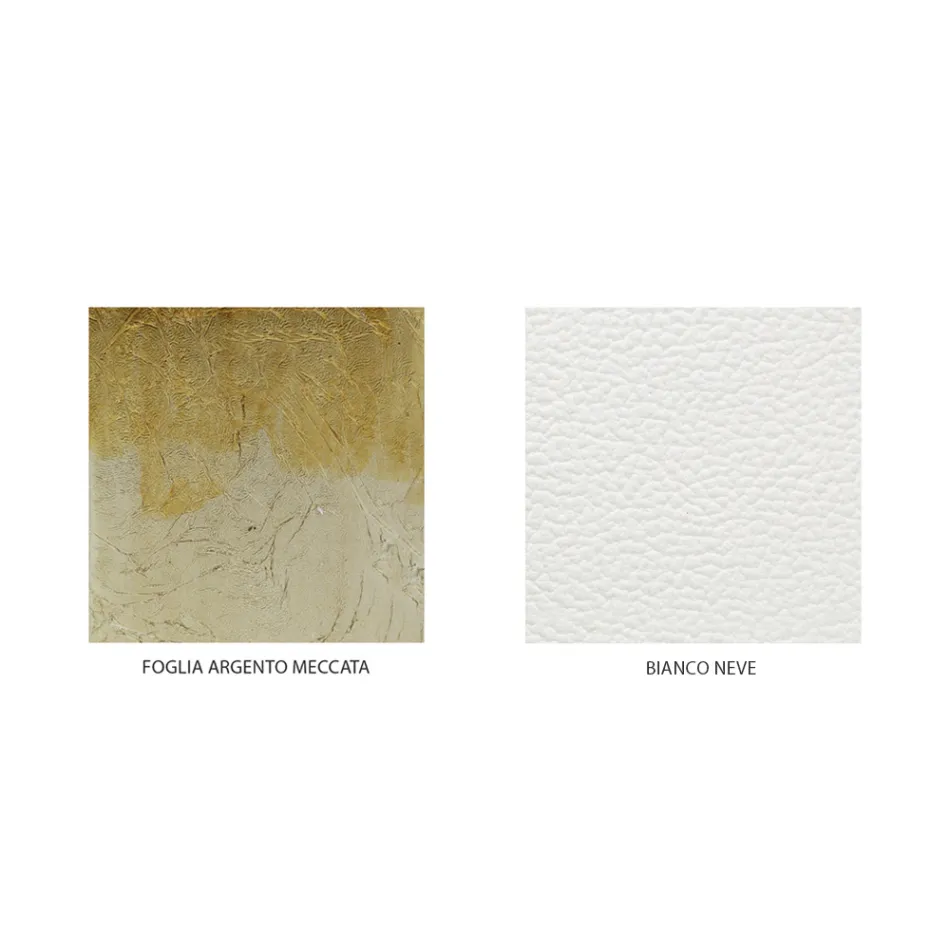 Genuine Leather Double Bed Complete with Mattress and 2 Bedside Tables - King Viadurini