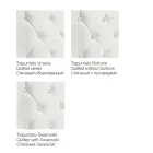 Modern Double Bed with Box and Quilted Headboard - London Viadurini