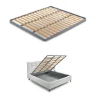 Modern Double Bed with Fireproof Leather Box - Ania Viadurini