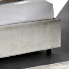 Modern Upholstered Double Bed with Quilted or Smooth Design - Aftamo Viadurini