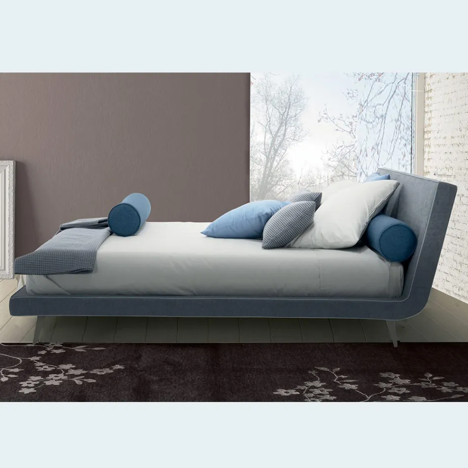 High Quality Modern Upholstered Double Bed Made in Italy – Yurgen Viadurini