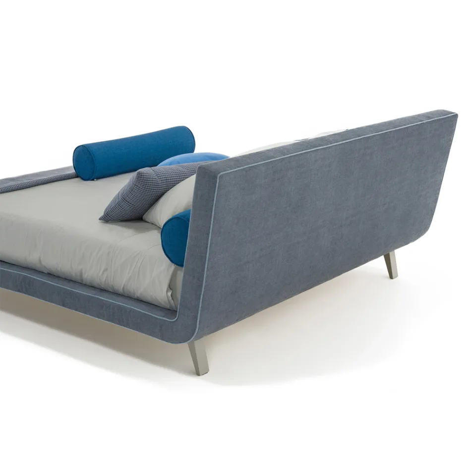 High Quality Modern Upholstered Double Bed Made in Italy – Yurgen Viadurini