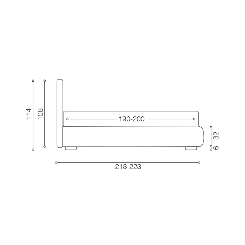 Modern Double Bed in Faux Leather with Storage - Ozzano Viadurini