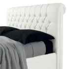 Modern Double Bed in Faux Leather with Storage - Ozzano Viadurini