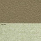 Modern Double Bed in Leatherette and Fabric Made in Italy - Zeldo Viadurini