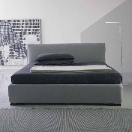 Modern double bed, without storage, Gaya New by Bolzan Viadurini