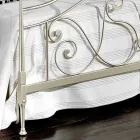 neoclassical double bed in full hand-forged iron Jessica Viadurini