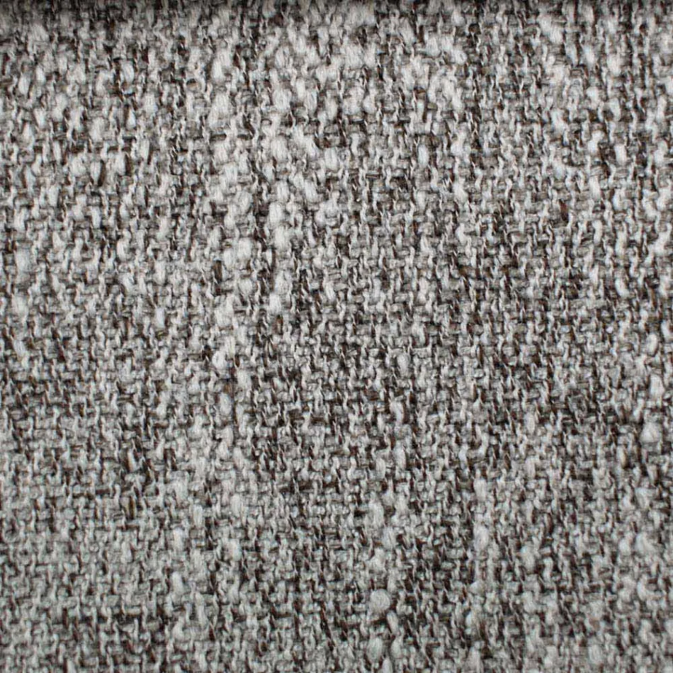 Round Design Double Bed Covered in Made in Italy Fabric - Rello Viadurini