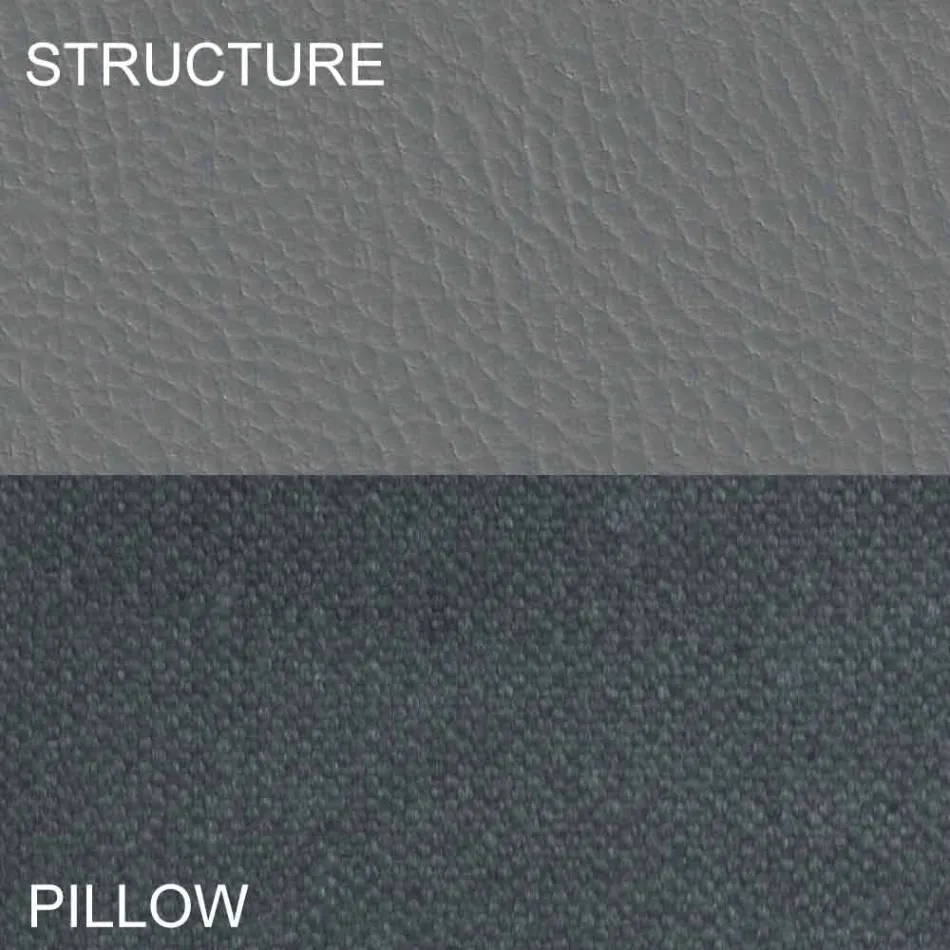 Round Double Bed Covered in Made in Italy Design Ecoleather - Vesio Viadurini