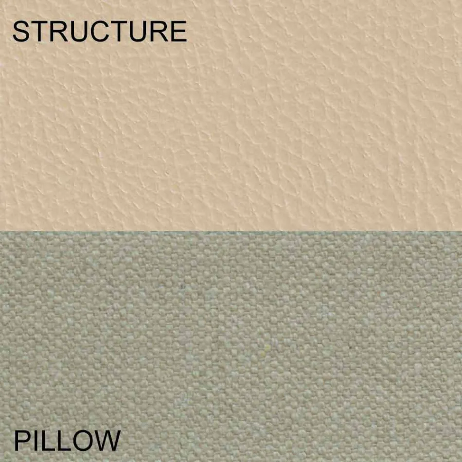 Round Double Bed Covered in Made in Italy Design Ecoleather - Vesio Viadurini