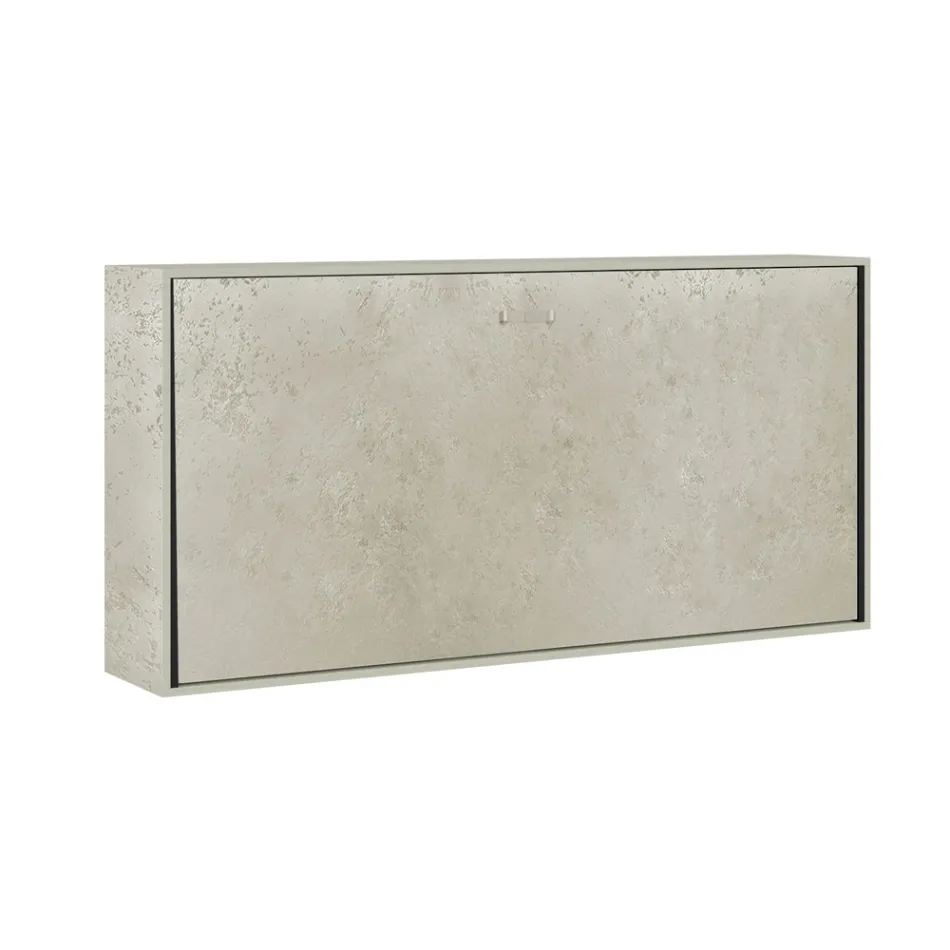 Horizontal Foldaway Single Bed Made in Italy - Collaborative Viadurini