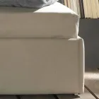 Single bed with shaped headboard and side panel, Line8 Bolzan Viadurini