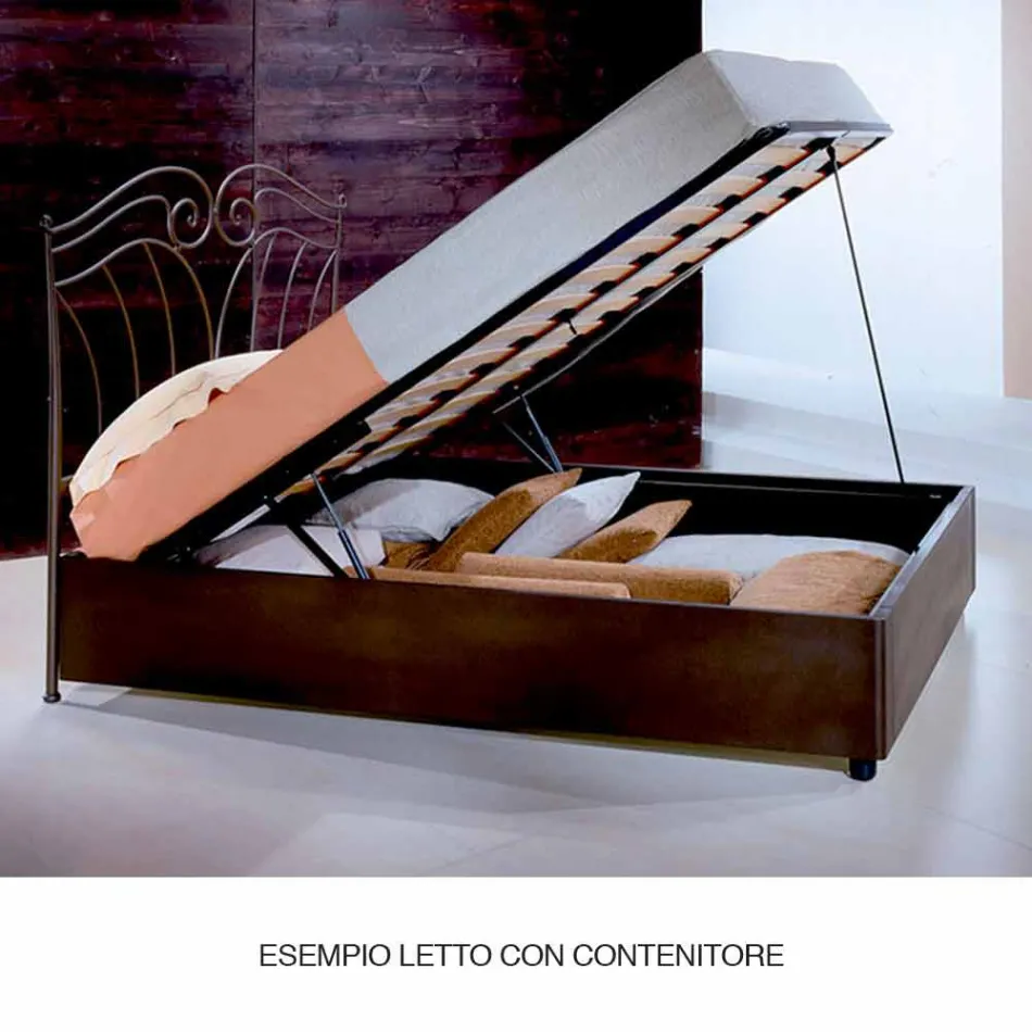 Single Bed in Wrought Iron Centauro Viadurini